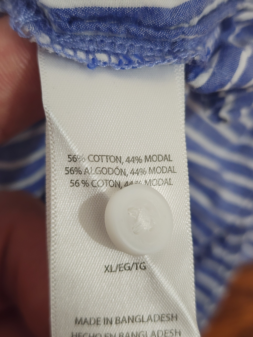 beachlunchlounge Blue and White Striped Button-Down Shirt - Picture 7 of 7